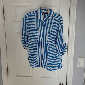 Karl Lagerfeld geometric print women’s blouse